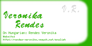 veronika rendes business card